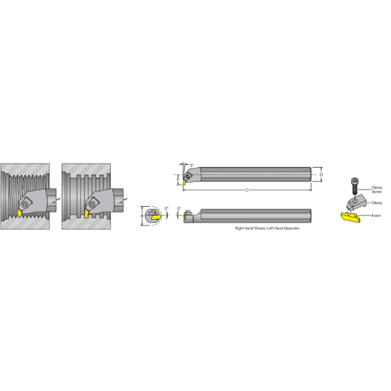 Picture of DORIAN S10S-NER-2 Boring Bar Top Notch Type Boring Bar 0.500 Shank 10.00 OAL 
