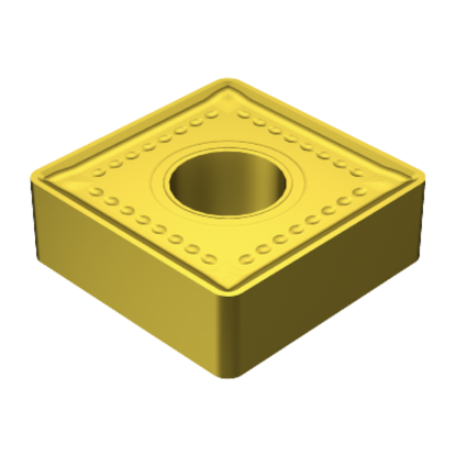 Picture of SANDVIK SNMM 432-MR 2035 Turning Insert Square TiAIN + TiN Carbide 0.031 Corner Radius